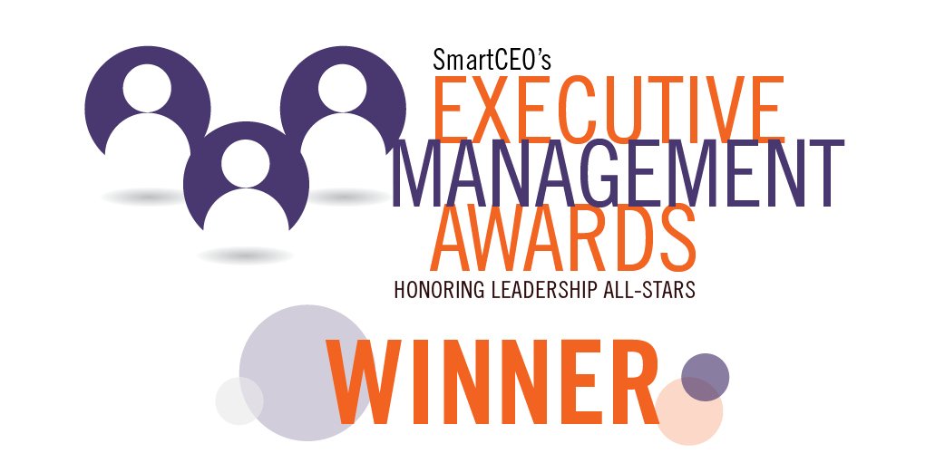 2017 SmartCEO Executive Management Award winner emblem.