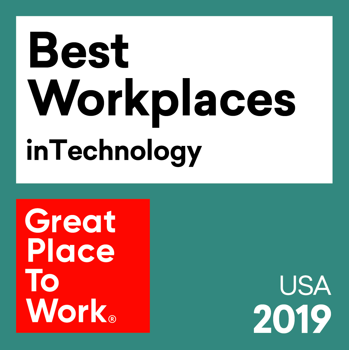 2019 Great Places to Work Best Workplaces in Technology