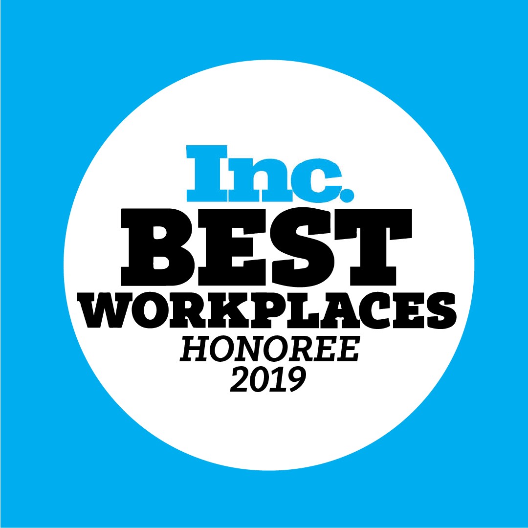 Inc. Best Workplaces Honoree 2019