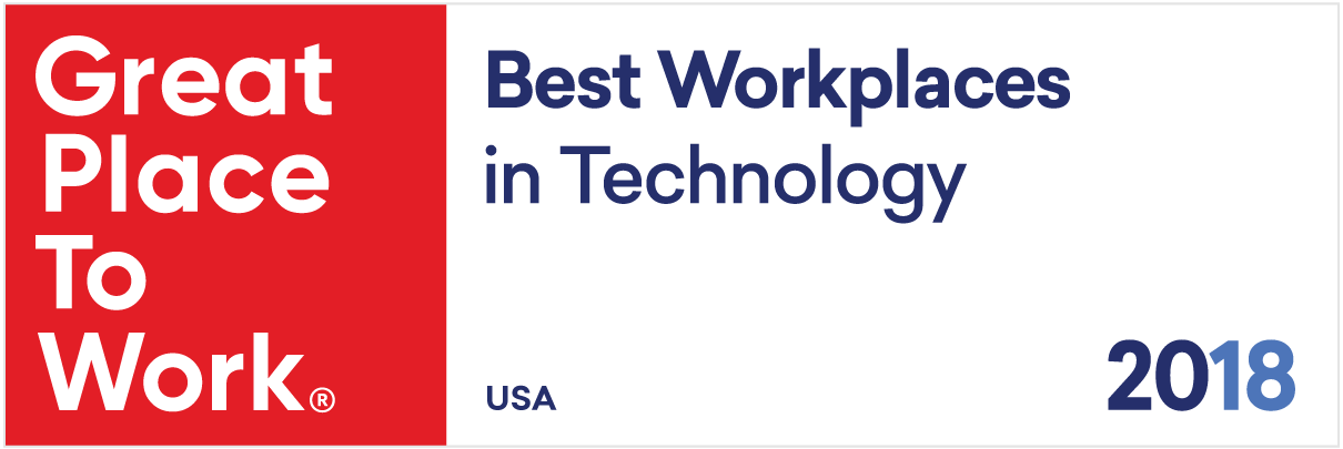 Great Places to Work, 2018 Best Workplaces in Technology logo