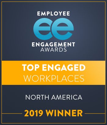 2019 Winner; Employee Engagement Awards Top Engaged Workplaces, North America