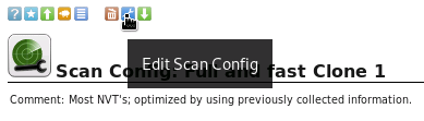 Edit the Scan Configuration