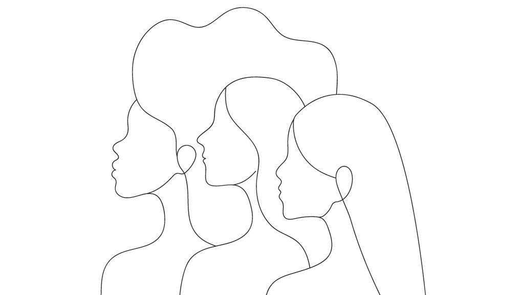 Line Drawing of Dignified People